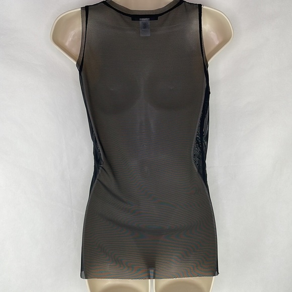 Express Black Mesh Sequin Top - Picture 5 of 5